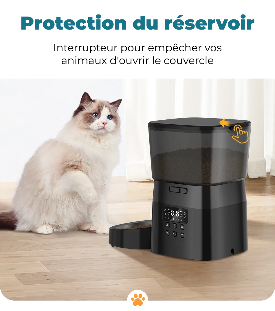 Mangeoire automatique pour animaux de compagnie 2L