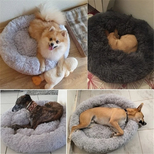 Lit apaisant donut pour chien/ chat (40-80cm) "Paws & Comfort - Cozy Donut Bed"