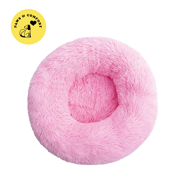 Lit apaisant donut pour chien/ chat (40-80cm) "Paws & Comfort - Cozy Donut Bed"