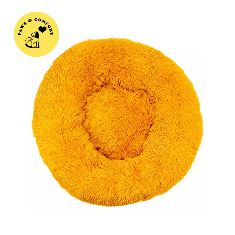 Lit apaisant donut pour chien/ chat (40-80cm) "Paws & Comfort - Cozy Donut Bed"