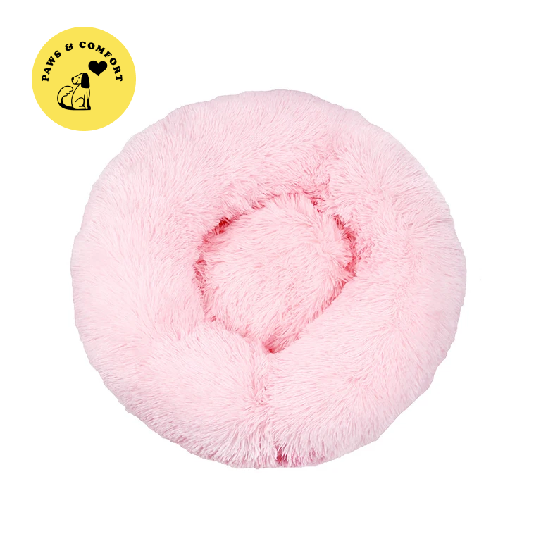 Lit apaisant donut pour chien/ chat (40-80cm) "Paws & Comfort - Cozy Donut Bed"