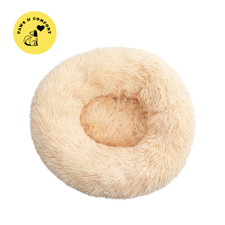 Lit apaisant donut pour chien/ chat (40-80cm) "Paws & Comfort - Cozy Donut Bed"