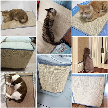 Tapis à gratter pour chat en bambou